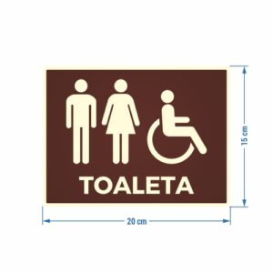 Oznaczenie toalety. Osoby niepełnosprawne.