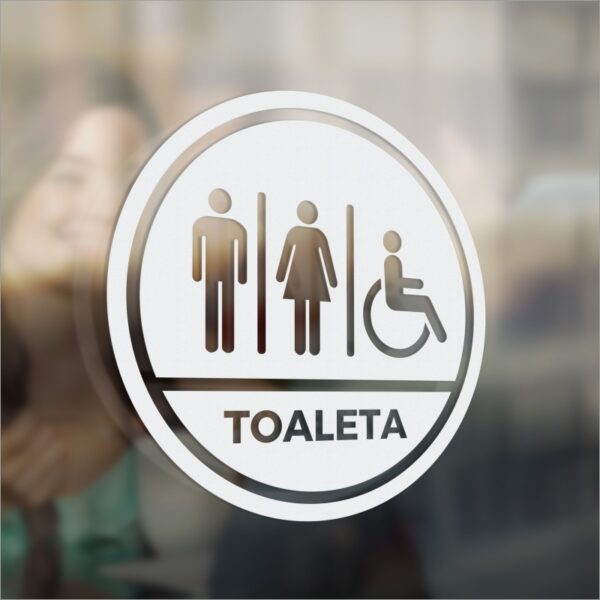Oznaczenie toalety. Osoby niepełnosprawne.