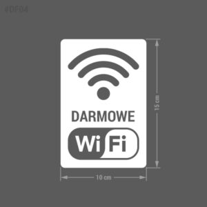 Naklejka Free Wi-Fi, Darmowe Wi-Fi, WiFi