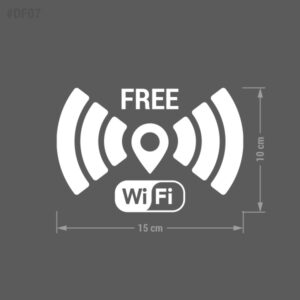 Naklejka Free Wi-Fi, Darmowe Wi-Fi, WiFi